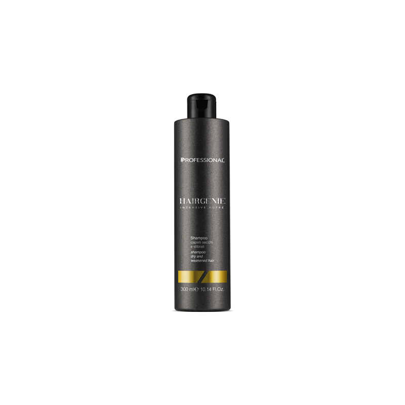 Professional Hairgenie Intensive Nutre | Shampoo Per Capelli Secchi E Sfibrati 300ml