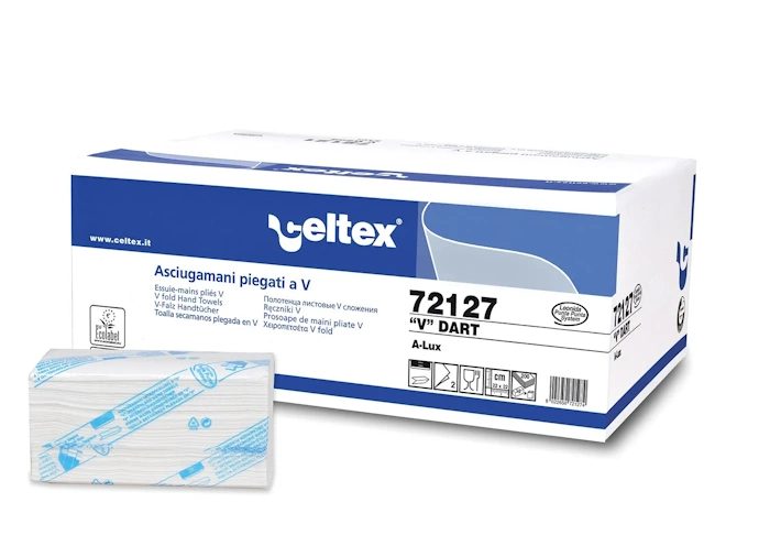 Celtex 72127 Asciugamano A ‘V’ Dart Pura Cellulosa 40X200 pz