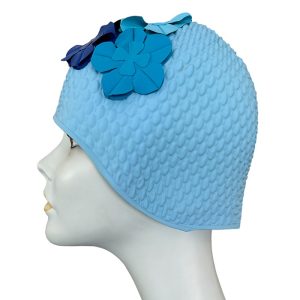 Cuffia Per Mare E Piscina Vintage Azzurra