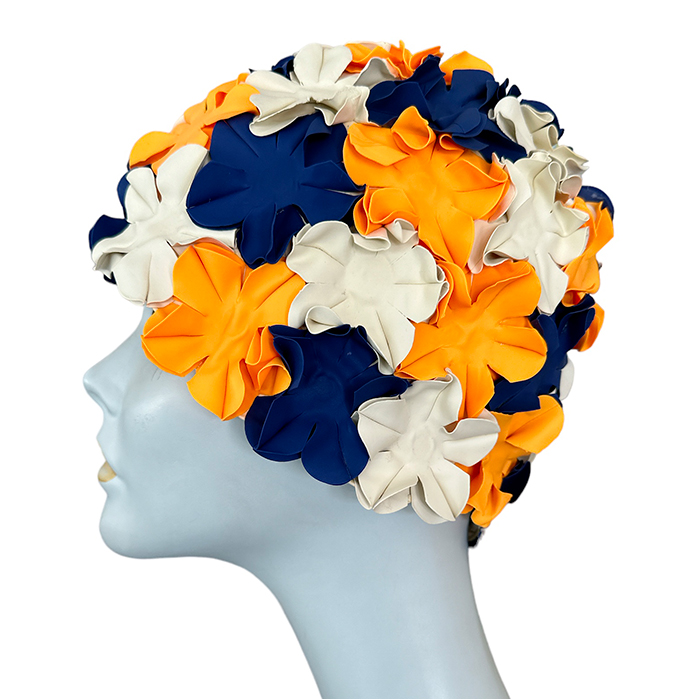 Cuffia Per Mare E Piscina Gommata Fiori N. 14 Coccole