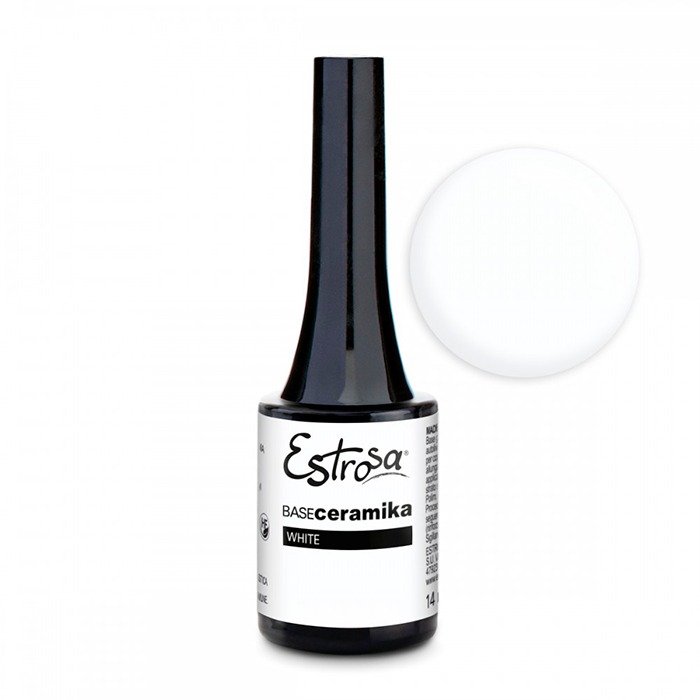 Estrosa Base Gel Builder Ceramika 14ml –  White
