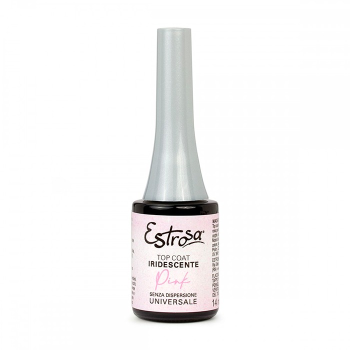 Estrosa Top Coat Pink – Iridescente Senza Dispersione 14ml
