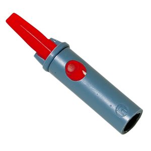 Fiab Adattatore Rosso “A Coccodrillo” Per Elettrodi A Linguetta Presa Femmina 4mm