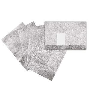 Fogli In Alluminio Con Compressa In Cotone 100pz