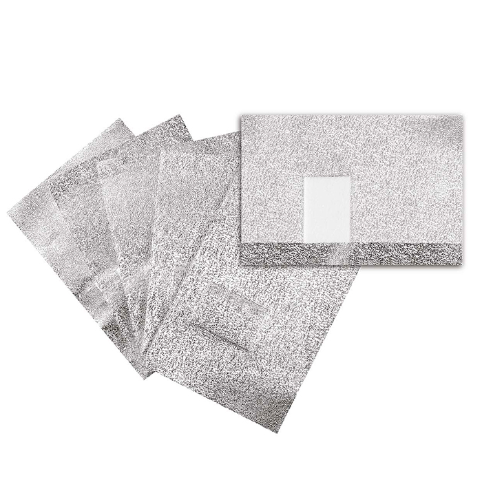 Fogli In Alluminio Con Compressa In Cotone 100pz