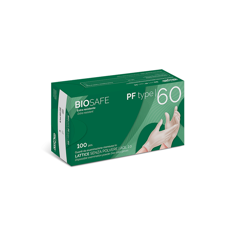 Guanti In Lattice Senza Polvere Biosafe PF Type 60 – XS (5-5,5)
