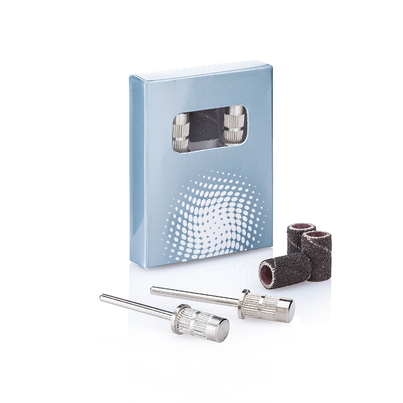 Kit universale 2 Mandrini 3 Anelli Abrasivi