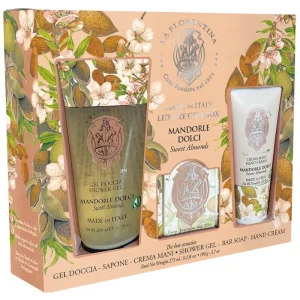 La Florentina Giftbox Mandorla Sapone 106g +Cr.Mani 75ml +Shower Gel 200ml