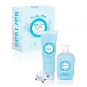 Perlier Cofanetto Sapone E Crema Mani Muschio Bianco
