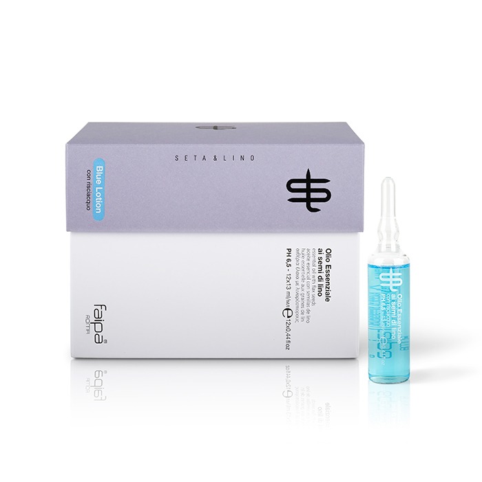 Seta E Lino Blue Lotion Olio Essenziale Ai Semi Di Lino 12x13ml