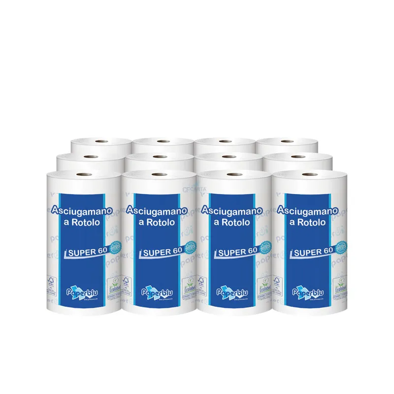 Asciugamano singolo – pura cellulosa – 60mt – 12pezzi