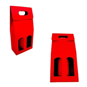 Scatola per 2 bottiglie in cartone ondulato