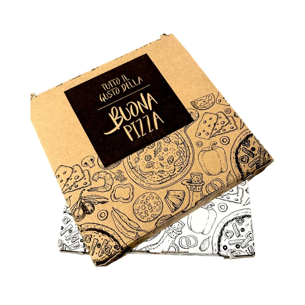 Contenitore pizza 24×24 H3 Chiusura Italiana – 140 pezzi