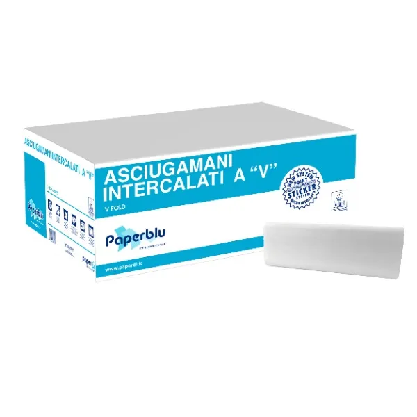 Asciugamani piegati a V 21cm x 25cm – 3150 pezzi