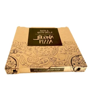 Contenitore pizza 33×33 H3,5cm chiusura Italiana