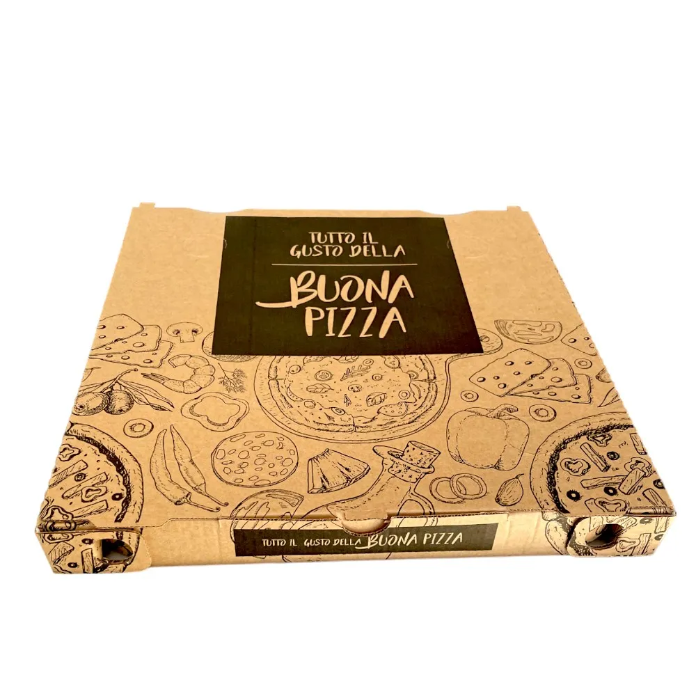 Contenitore pizza 33×33 H3,5cm chiusura Italiana