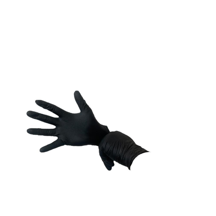 Guanto monouso nitrile Nero DIAMOND GRIP AQL  50 pezzi