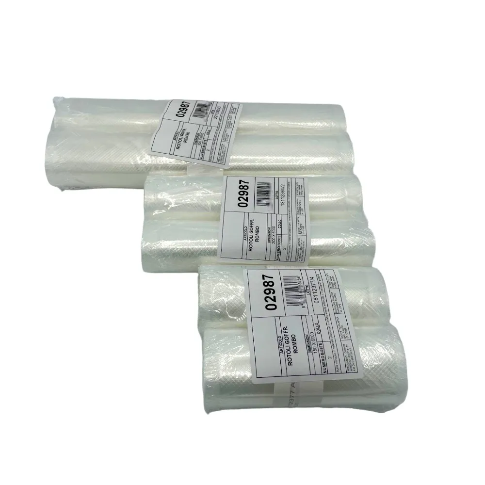 Rotoli sottovuoto goffrato  90my 6mt – 2 pezzi