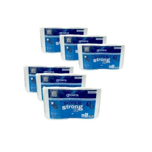 12 Rotoloni SUPER STRONG 800  pura cellulosa 2 veli