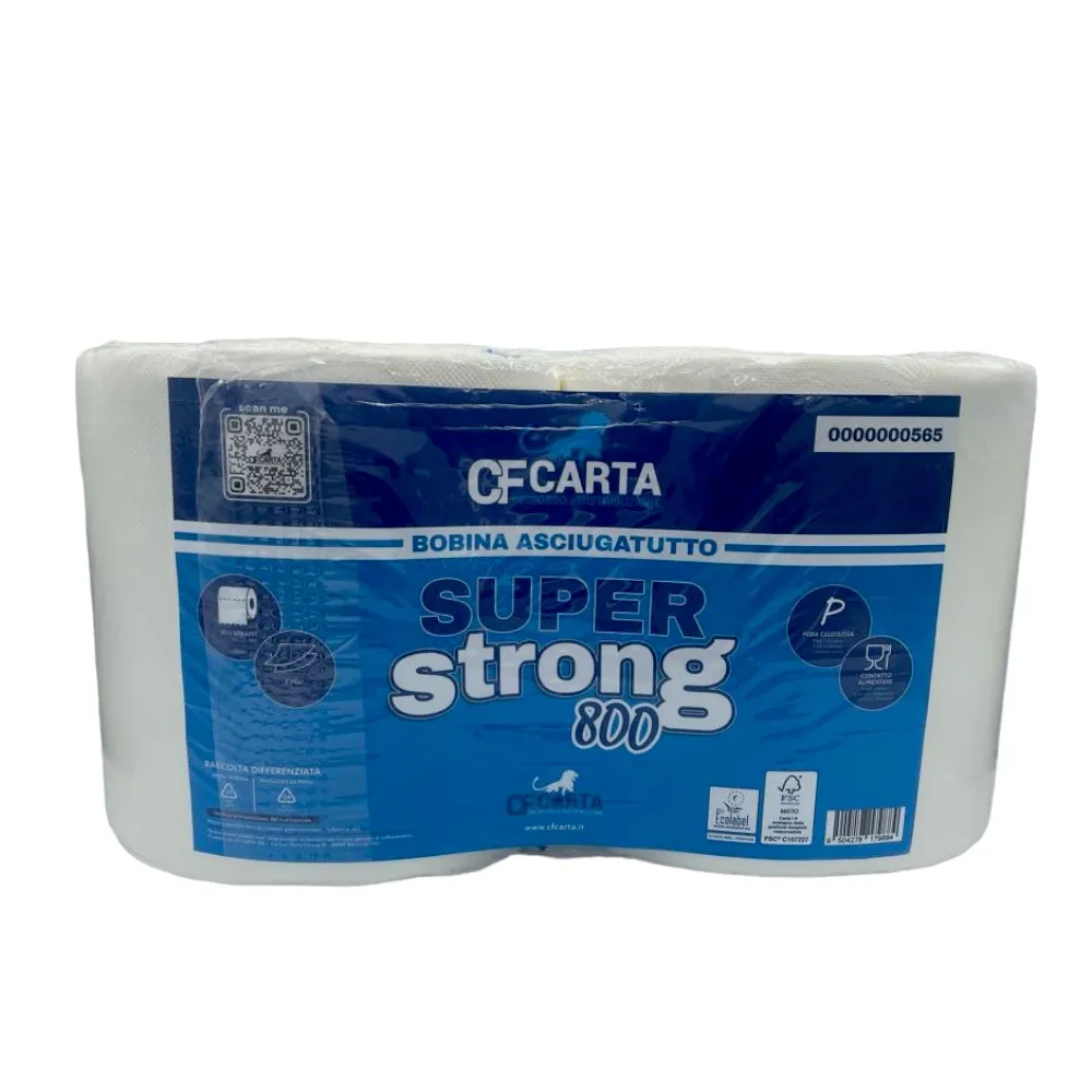 Coppia rotoloni pura cellulosa  Super Strong 800