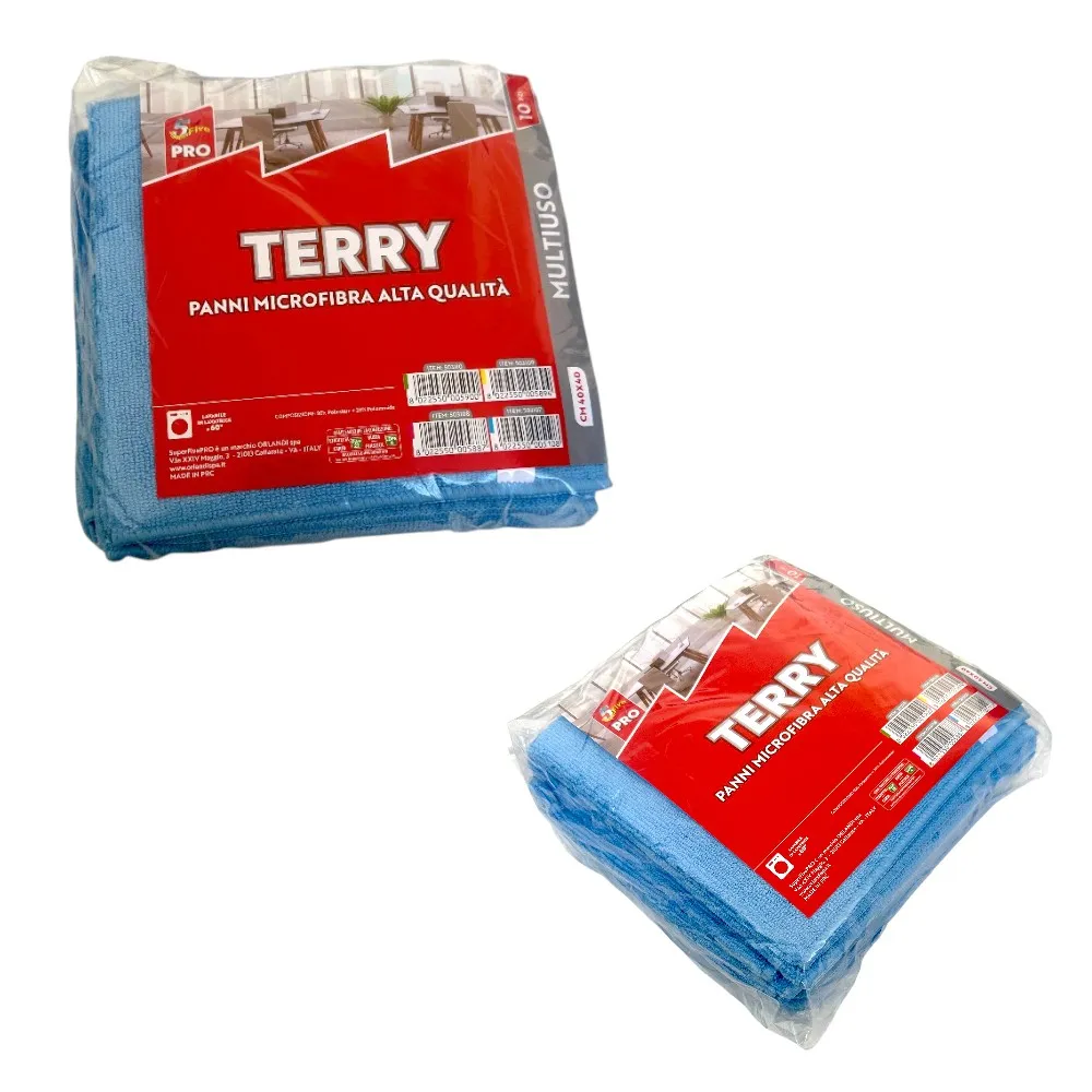 Panno multiuso Terry 40×40 – 10 pezzi