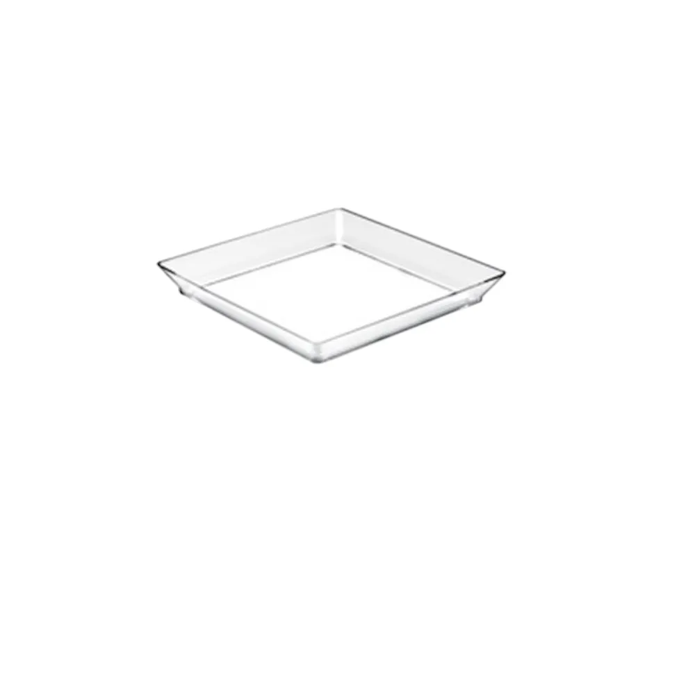 Vassoi medium plate 130m m x 130mm in PS 12 pezzi